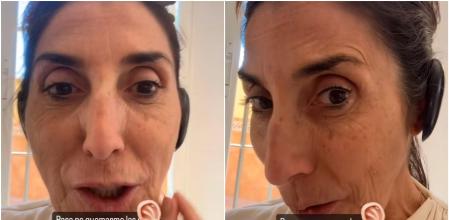 Paz Padilla muestra su truco para no quemarse las orejas