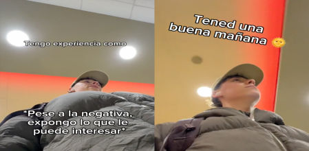 El tiktoker prefiere ir en persona a pedir trabajo