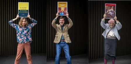 La chef Ada Parellada, el presentador Marc Giró y la dibujante Pilarín Bayés