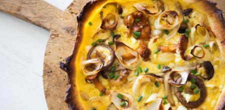 La receta de la quiche de setas y puerro más crujiente