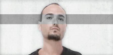 Pedro Lozano, más conocido como el Rambo de Requena, en una foto de reseña policial