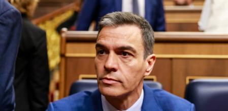 El presidente del Gobierno, Pedro Sánchez, durante una sesión en el Congreso