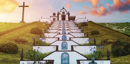 Vila Franca do campo en la isla de San Miguel (Azores).