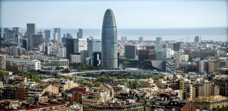 Vista de la torre Glòries de Barcelona