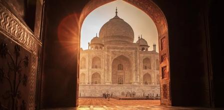 Taj Mahal en Agra, la India.