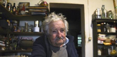 Mujica, en su casa de las afueras de Montevideo, en el 2024&nbsp;