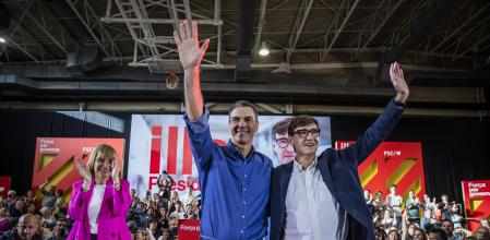 02 - 05 - 2024 / Sant Boi de Llobregat / Miting PSC / Illa - Sanchez / Foto: Llibert Teixidó