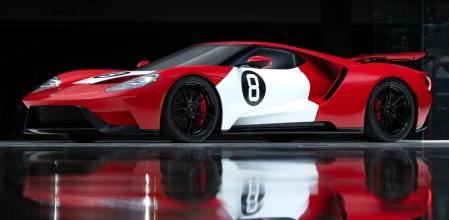 El coche se inspira en las primeras zapatillas Nike Air Jordan de 1984.