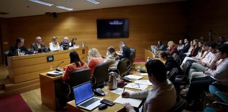 Un momento del debate en comisión de la ley educativa.