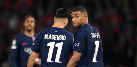 Kylian Mbappé, este martes en el Parque de los Príncipes