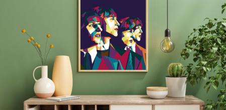 Cuadro de The Beatles.