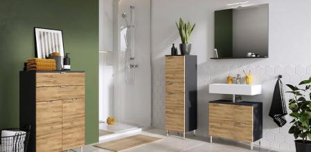 Muebles para el baño.