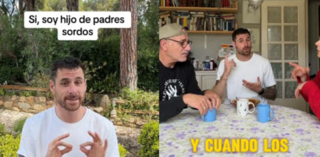 Marc Daniel Longares junto a sus padres