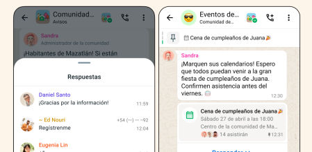 Los eventos de WhatsApp son muy similares a los de Facebook y pretenden que cada vez pasaemos más tiempo en la app de mensajería.