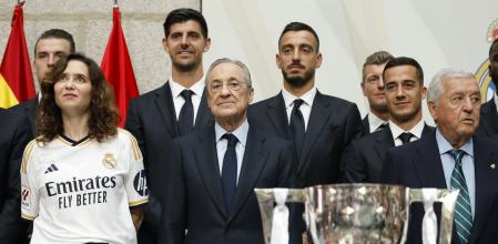 Ayuso, Florentino Pérez y Joselu han protagonizado una simpática anécdota