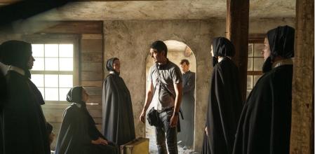 Alejandro Monteverde en el rodaje de 'Una mujer italiana (Cabrini)'