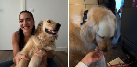 La influencer Ángela Mármol con su perra Mía