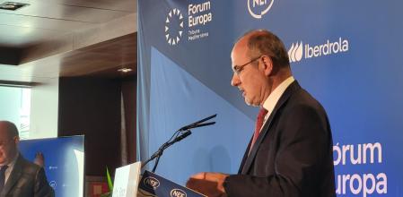 Jaume Duch durante su conferencia ayer en València