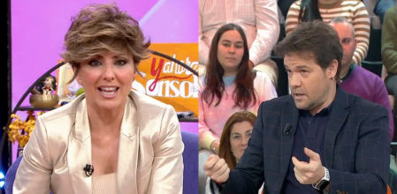 Sonsoles Ónega y su colaborador Dávila comparten un momento distendido durante la emisión de 'Y ahora Sonsoles'