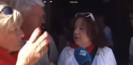 La delirante traducción simultánea de una vecina de Murcia con sus “amigos” suecos: “Sorry, muy bien, yes very well” 