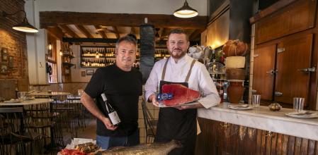 BODEGA AMPOSTA . GUISANTES CON CALAMAR