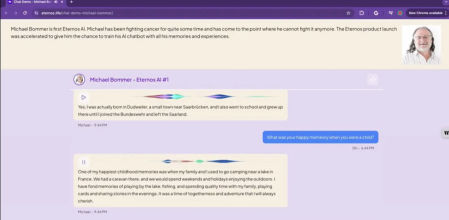 Un enfermo terminal entrena una IA para que se parezca a él y pueda hablar con su familia cuando se muera