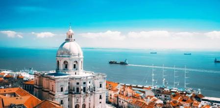 Imagen aérea de Lisboa.
