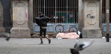 Sin techo en Barcelona