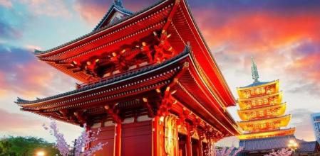 Fachada del Templo Senso-ji de Asakusa, Tokio