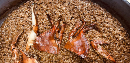 Cocina cangrejo azul