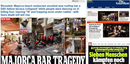 Portadas digitales que se hacen eco de la tragedia de Palma