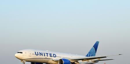Un avión de United Airlines.