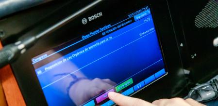 Nuevas pantallas para votar en el congreso de los diputados