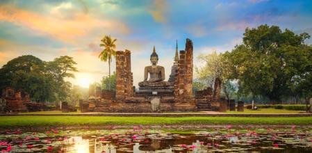 Templo Wat Mahathat, en Tailandia.