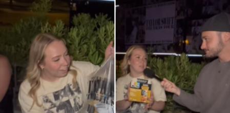 Una fan de Taylor Swift muestra todo lo que lleva en la bolsa para sobrevivir a las largas colas del concierto en Madrid: “¡Qué locura!”&nbsp;