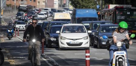 29 - 05 - 2024 / Barcelona / Carril bici Via Augusta / Foto: Llibert Teixido