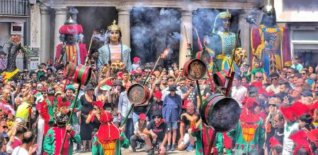 Salt de Maces de la Patum de Lluïment.