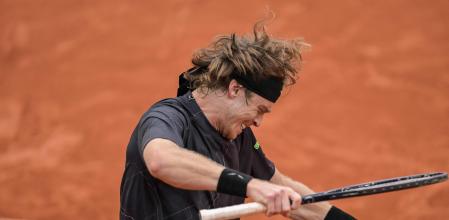 Rublev mostró continuos signos de irritación