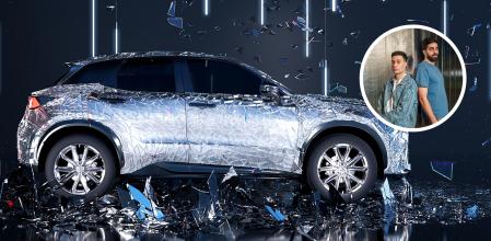 'Edo kiriko' destaca por la iridiscencia y los reflejos del vidrio reciclado en la carrocería.