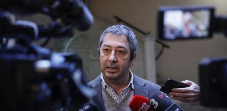 El vicepresidente primero y conseller de Cultura y Deporte, Vicente Barrera, atiende a medios acerca de las últimas declaraciones del ministro de cultura, a 23 de enero de 2024, en Valencia, Comunidad Valenciana (España). El ministro de Cultura ha anunciado un proceso de revisión de las colecciones de Museos Estatales.