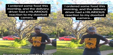 Todo quedó grabado por la cámara de seguridad