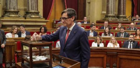 1 ronda de votaciones para elegir nuevo/a president del Parlament de Catalunya.Salvador Illa