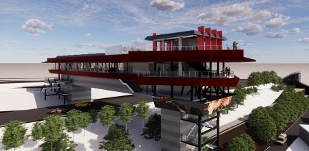 Render de l'edifici Roo�ftop del Circuit