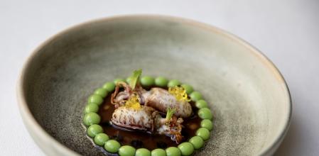 Uno de los platos del restaurante Disfrutar 