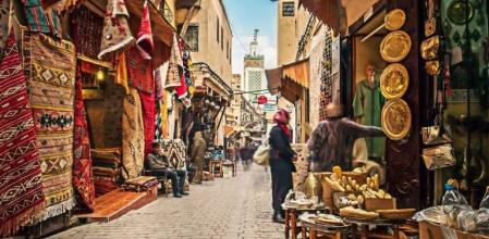 Un mercado en Marruecos.