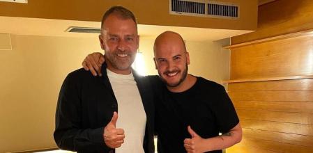 El entrenador del Barça, Hansi Flick, en el restaurante Can Ugal de Barcelona