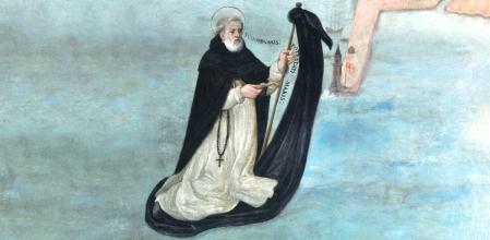 Milagro de la navegación de San Raimundo de Peñafort, atribuido a Giovanni Battista Ricci da Novara (detalle)