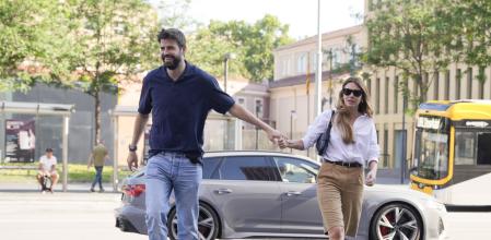 Piqué y Clara Chía en el juzgado (2024)
