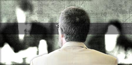 Emilio Álvarez Garzón, en 2007, ante el tribunal que lo juzgó por el asesinato del profesor Borja Obregón Becerril