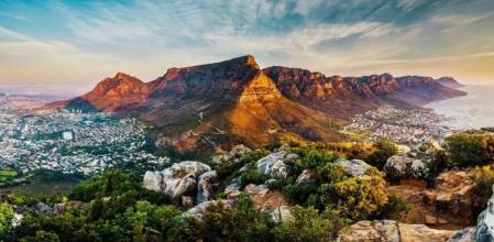 Montaña de la Mesa en Ciudad del Cabo, Sudáfrica